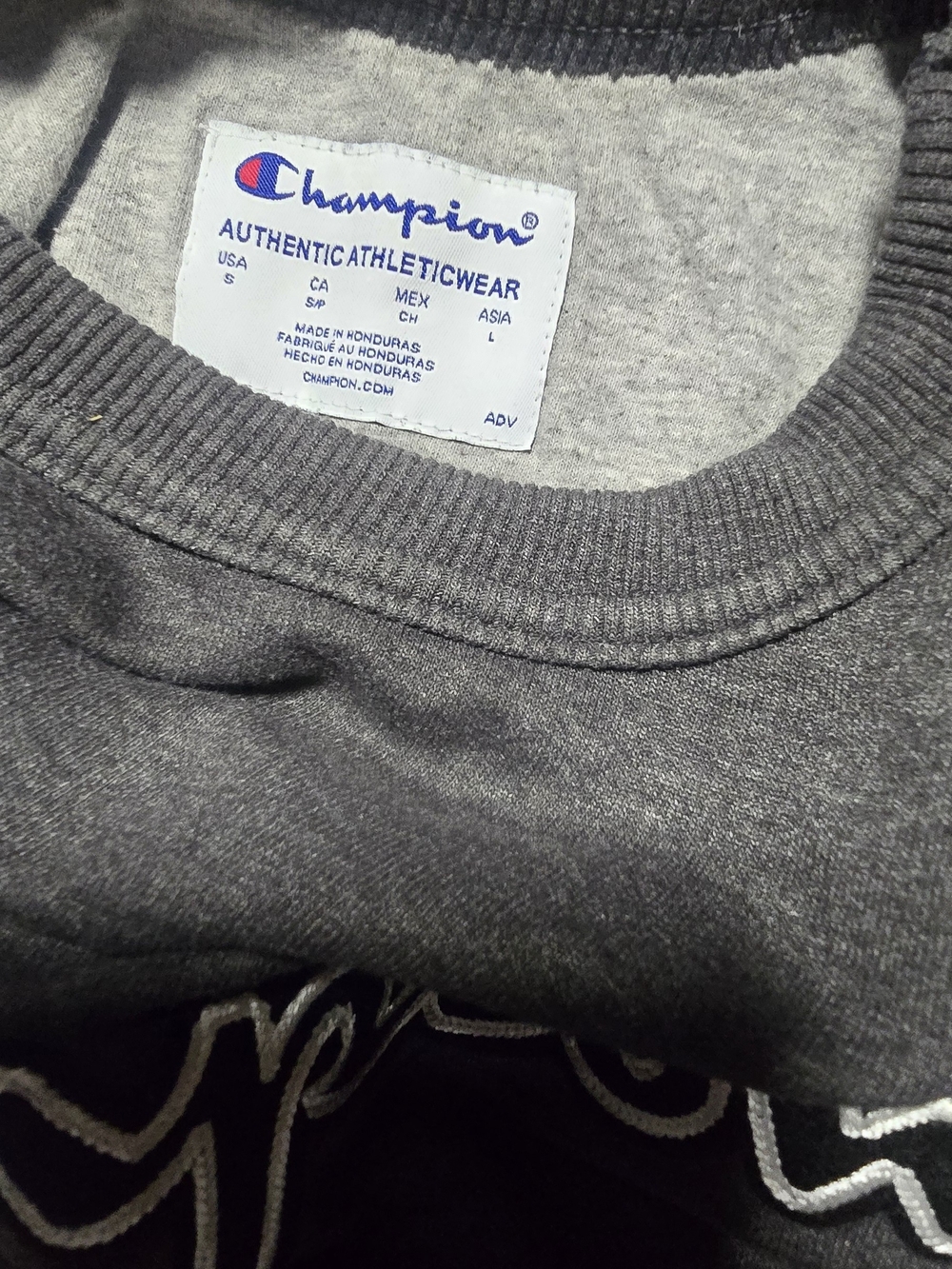 Champion Men’s Charcoal Gray Crewneck Sweatshirt